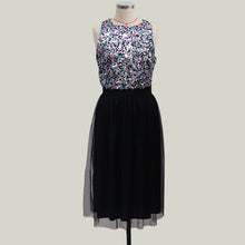 Load image into Gallery viewer, O-Neck Sequins A-Line Dress
