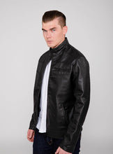 Load image into Gallery viewer, Men&#39;s Eagle PU Faux Leather Biker Jacket
