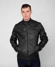 Load image into Gallery viewer, Men&#39;s Eagle PU Faux Leather Biker Jacket
