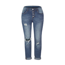 Load image into Gallery viewer, Ripped High Waist Stretch Slim Fit Casual Skinny Women&#39;s Jeans
