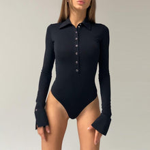 Load image into Gallery viewer, Women&#39;s Long Sleeve Casual Bodysuit Shir
