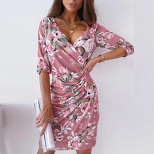 Load image into Gallery viewer, Women Floral Print Summer Dresses 2021
