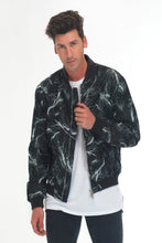 Load image into Gallery viewer, BOLT BOMBER JACKET- BLACK
