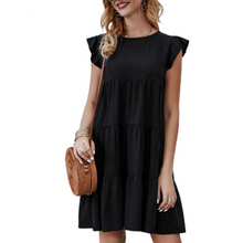 Load image into Gallery viewer, Womens Flowy Dress with Cap Sleeves
