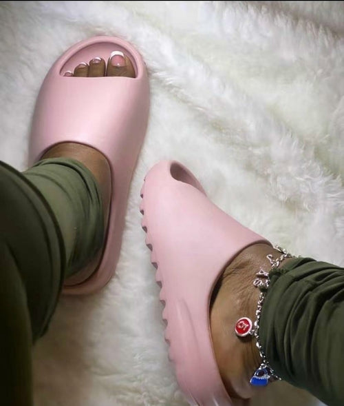 2021 INS Pink Home Women Heel Slippers for Outdoor