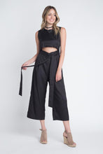 Load image into Gallery viewer, Women&#39;s Sleeveless Tie Jumpsuit with Slit
