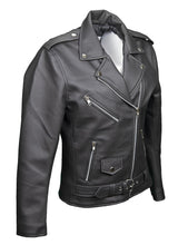 Load image into Gallery viewer, Women&#39;s Vegan Moto Style Faux Leather Jacket

