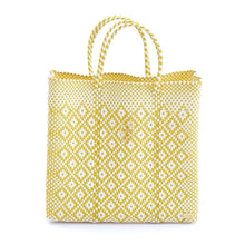 Load image into Gallery viewer, MEDIUM YELLOW AZTEC TOTE BAG
