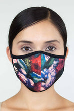 Load image into Gallery viewer, Bold Floral Print Long Dress and Matching Face Mask
