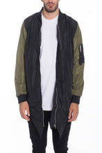 Load image into Gallery viewer, FISHTAIL BOMBER- OLIVE
