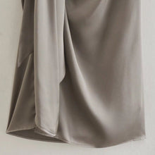 Load image into Gallery viewer, With Knotted Front Slit Midi Skirt  High Waist Side Zipper Skirts
