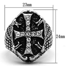 Load image into Gallery viewer, Men Stainless Steel Synthetic Crystal Rings TK1351
