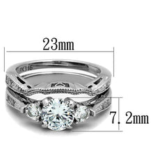 Load image into Gallery viewer, Women Stainless Steel Cubic Zirconia Rings TK1W002
