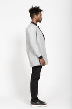 Load image into Gallery viewer, Konus Men&#39;s Elongated Twill Jacket in Grey
