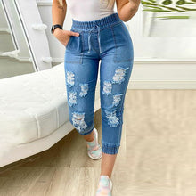 Load image into Gallery viewer, Fashion Casual Denim Long Pants Women Trouser
