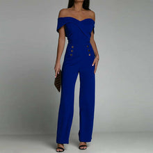 Load image into Gallery viewer, Women Off Shoulder Elegant Party Jumpsuit Chic Slim Work Overalls
