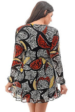 Load image into Gallery viewer, Women&#39;s Long Sleeves V-Neck Designer Sundress

