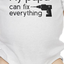 Load image into Gallery viewer, My Papa Fix White Cute Baby Bodysuit Cute Gifts
