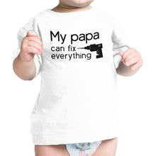 Load image into Gallery viewer, My Papa Fix White Cute Graphic Infant T-Shirt
