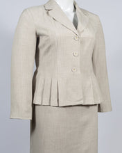 Load image into Gallery viewer, Danillo Oatmeal Biege Twill Skirt Suit Set
