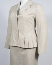 Load image into Gallery viewer, Danillo Oatmeal Biege Twill Skirt Suit Set
