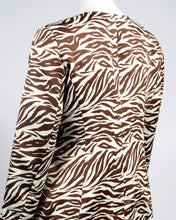 Load image into Gallery viewer, Danillo Animal Zebra Print Mini Skirt Suit Set
