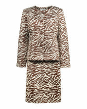 Load image into Gallery viewer, Danillo Animal Zebra Print Mini Skirt Suit Set
