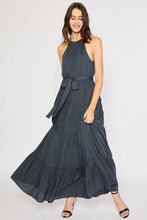 Load image into Gallery viewer, HALTER TIERED MAXI DRESS - Slate
