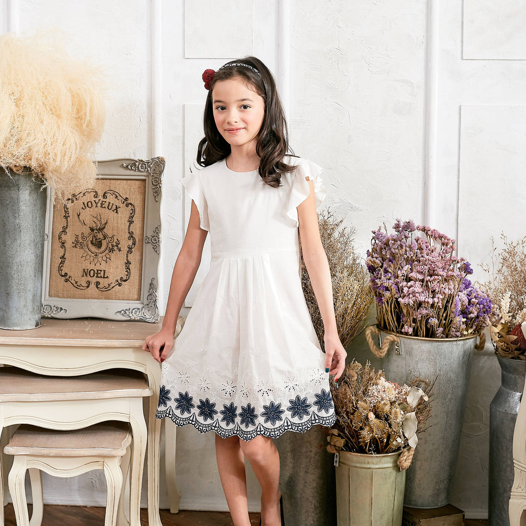 Floral Embroidered Fit&Flare Dress(toddler/girl)