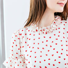 Load image into Gallery viewer, (Woman) Ruffled heart-shaped polka dot dress
