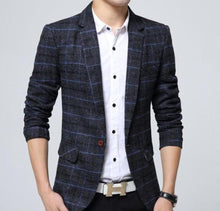 Load image into Gallery viewer, Men&#39;s Mix Plaid Blazer
