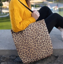 Load image into Gallery viewer, Leopard Print Animal Tote Bag
