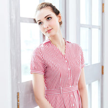 Load image into Gallery viewer, (Woman) Red stripe shirt dress
