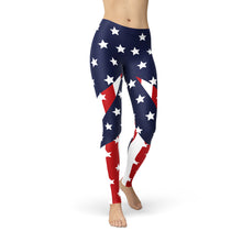 Load image into Gallery viewer, Womens American Flag Leggings
