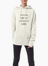 Load image into Gallery viewer, Never Trust a Vogue Girl WOMEN HOODIE GRAY

