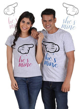 Load image into Gallery viewer, He is Mine, She is Mine Couple T-Shirts
