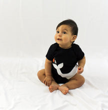Load image into Gallery viewer, Baby Onesie - Big Whale and Little Sailboat
