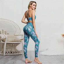 Load image into Gallery viewer, Women Seamless yoga set Fitness Sports Suits GYM Cloth Yoga Sleeveless
