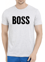 Load image into Gallery viewer, Boss Half Sleeves Melange T-shirt
