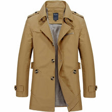 Load image into Gallery viewer, Mens Classic Trench Coat
